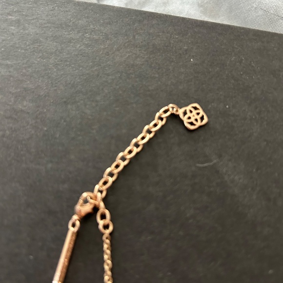 Kendra Scott Elise Platinum Drusy Rose Gold Necklace - Picture 2 of 3